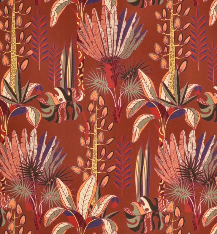Viscose Tribal Jungle Terra