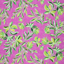 Viscose Stretch Digi Flowers on Spot Rose/Violet