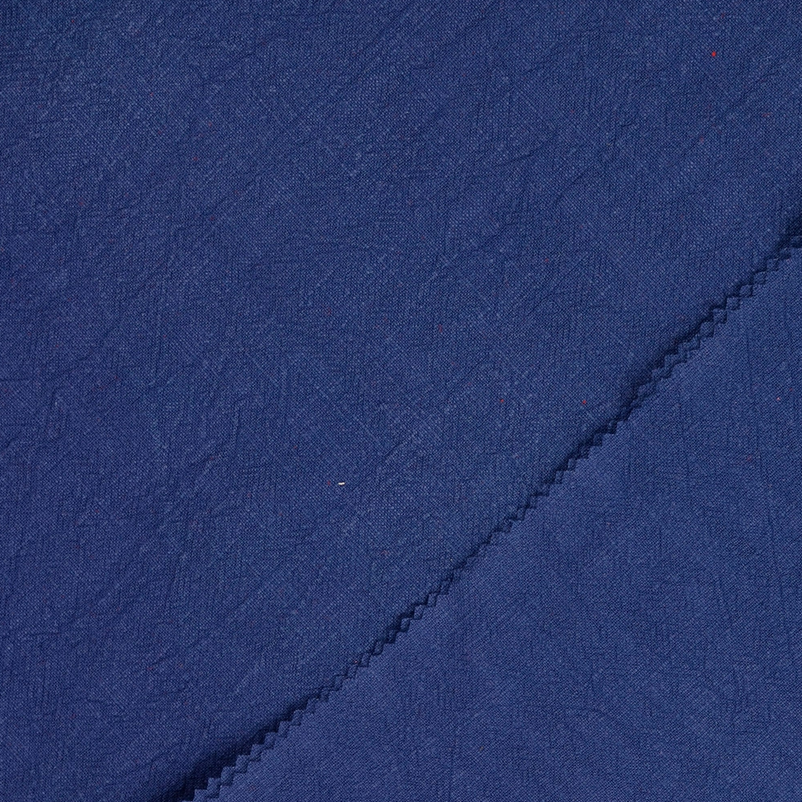 Gewassen Linnen Uni Royal Blue