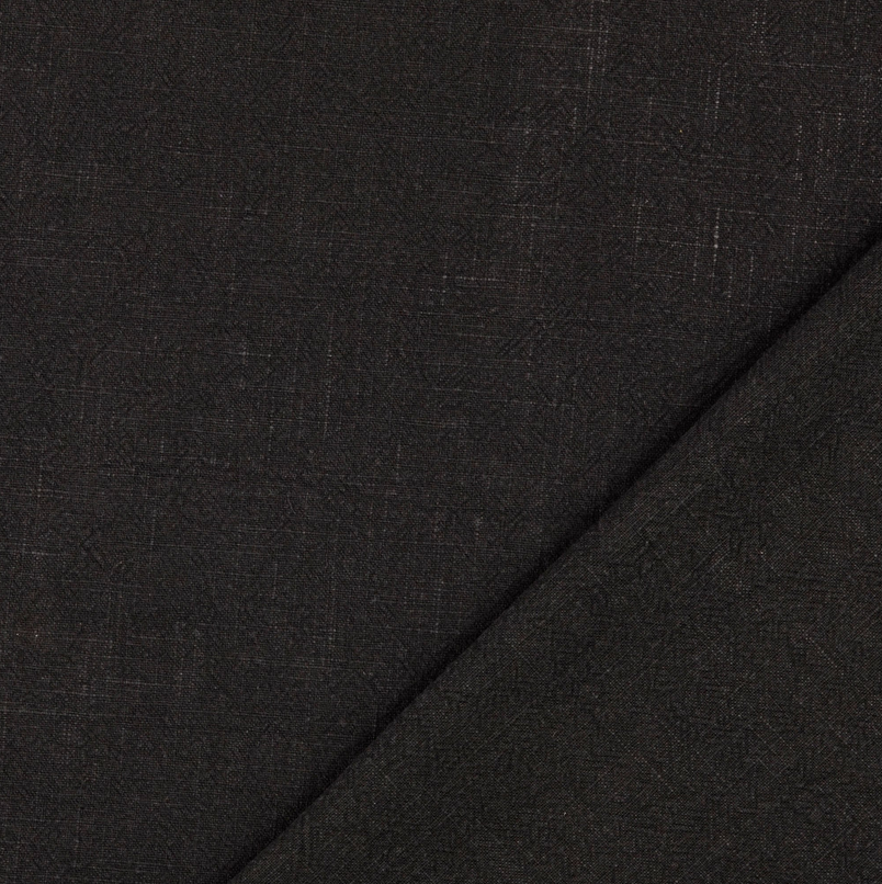 Gewassen Linnen Uni Black