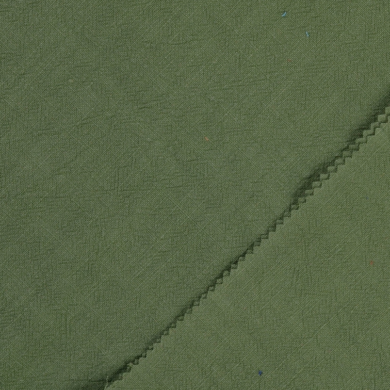 Gewassen Linnen Uni Old Green