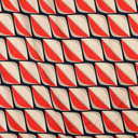 Viscose Satin Digital Geometric Red