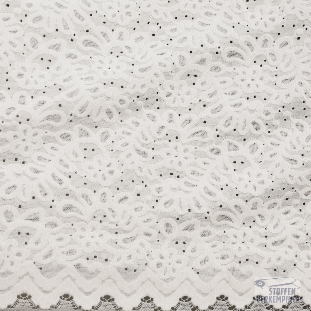 Chenille Kant Stretch White