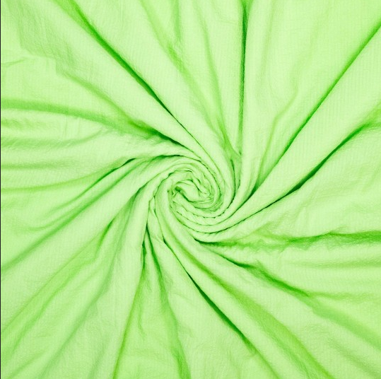 Cotton Seersucker Green