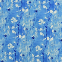 French Terry Digital Floral Blue