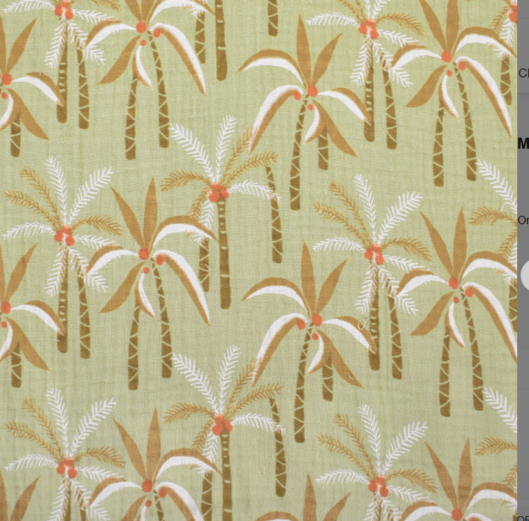 Double Gauze Paloum Amande/Orange