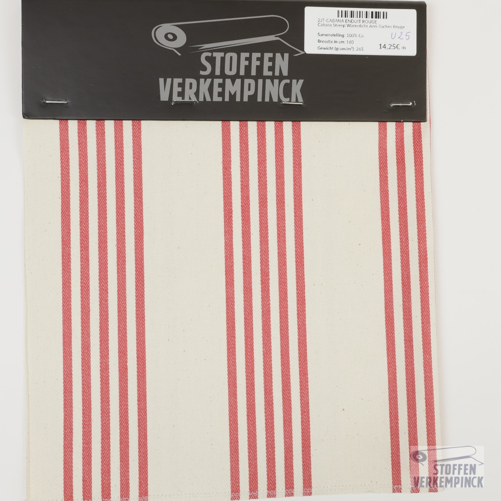 Cabana Streep Waterdicht Anti-Taches Rouge