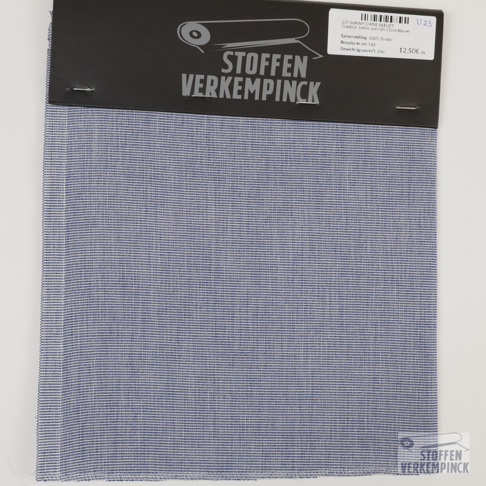 Outdoor Teflon anti-UV Chiné Bleuet