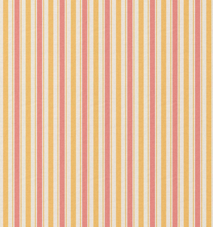 Katoen Rayures "Lydia" Jaune/Rose