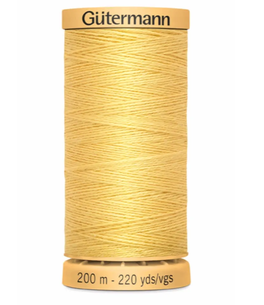 Gütermann rijggaren 200m - 0758 geel