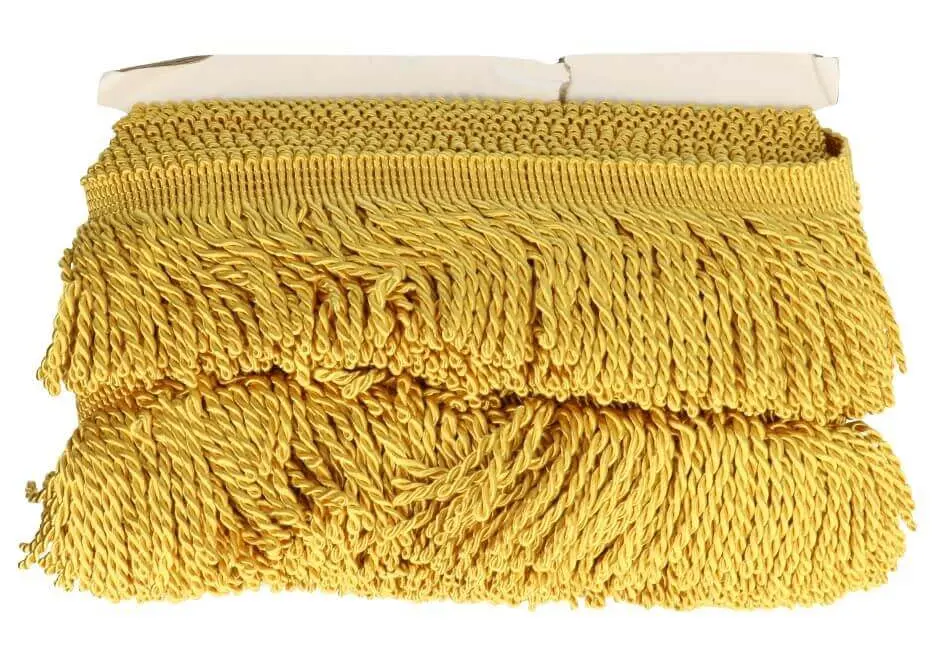 Gedraaide franje 6cm - Goud