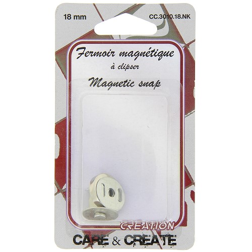 Magnetische Sluiting 18mm Zilver 1x 