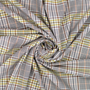 Bi-Stretch Carreaux Ecru/Hazel/Oker