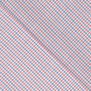 Geruite Stof Katoen/Polyester Wit/Blauw/Rood