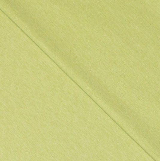 french Terry Not Brushed Melange Licht Groen