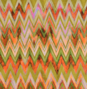 Poplin Stretch Zigzag Orange/Olive