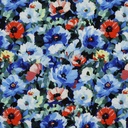 Viscose Radiance Digital Anemoon Blue