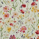 Viscose Radiance Digital Spring Flowers Crème
