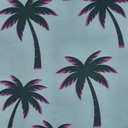 Cotton Voile Palmtrees Mint 