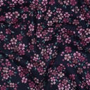 Fine Poplin Digital little Flowers Navy