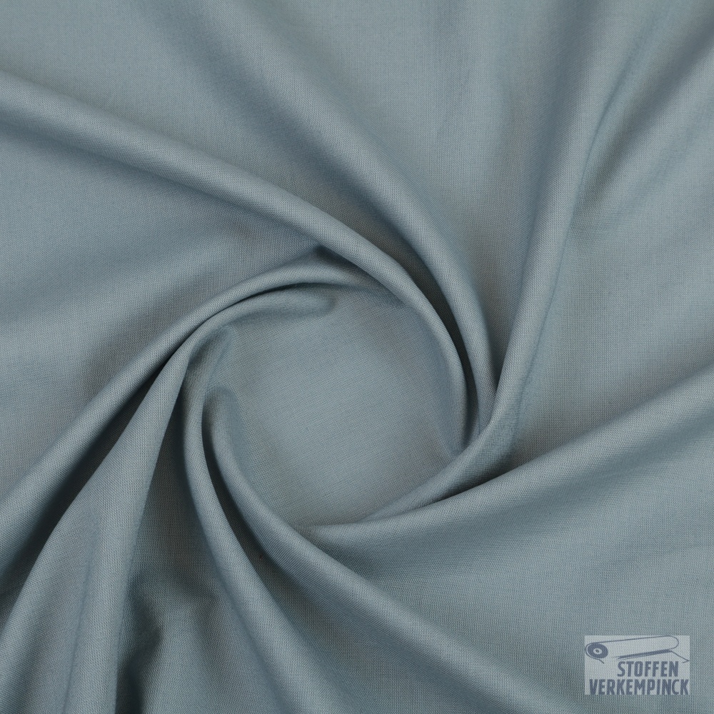 Katoen Uni Dusty Blue