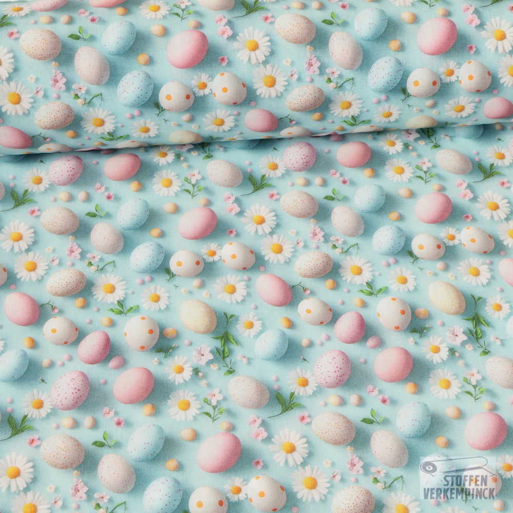 Katoen Easter Eggs 3D-print Light Aqua