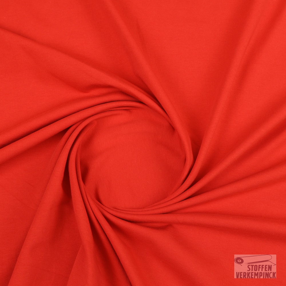 Zware Katoenen Jersey Rood