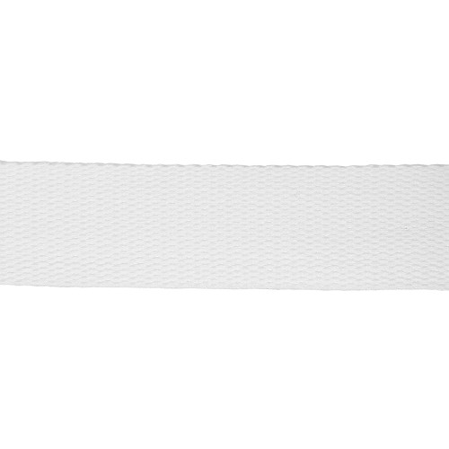 Tassenband Polyester katoenlook 30mm - Wit