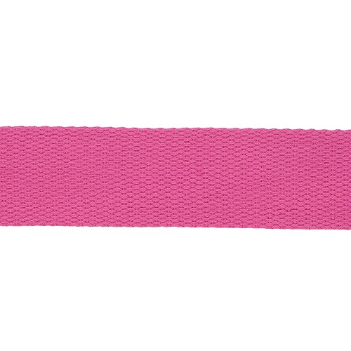 Tassenband Polyester katoenlook 30mm - Fuchsia