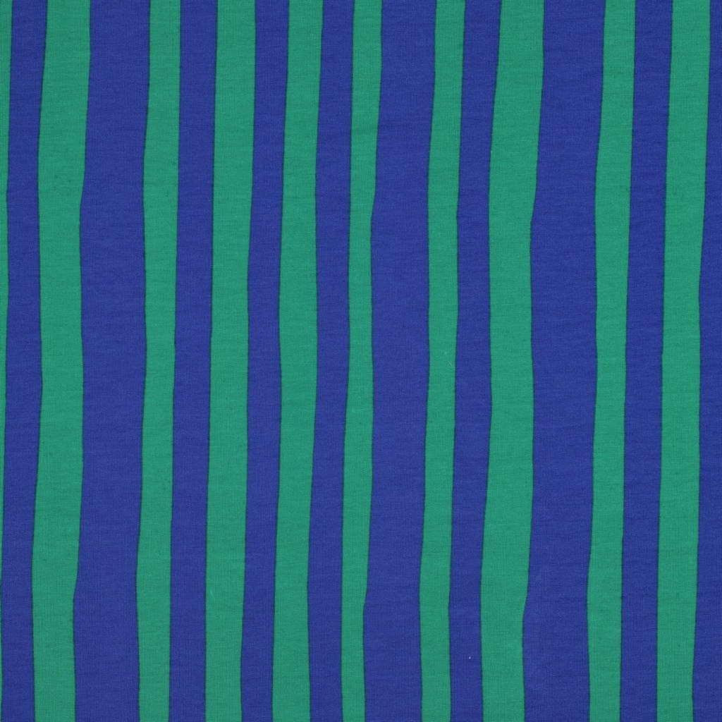 Jennifer Bouron Organic French Terry Stripes - Blue/Green