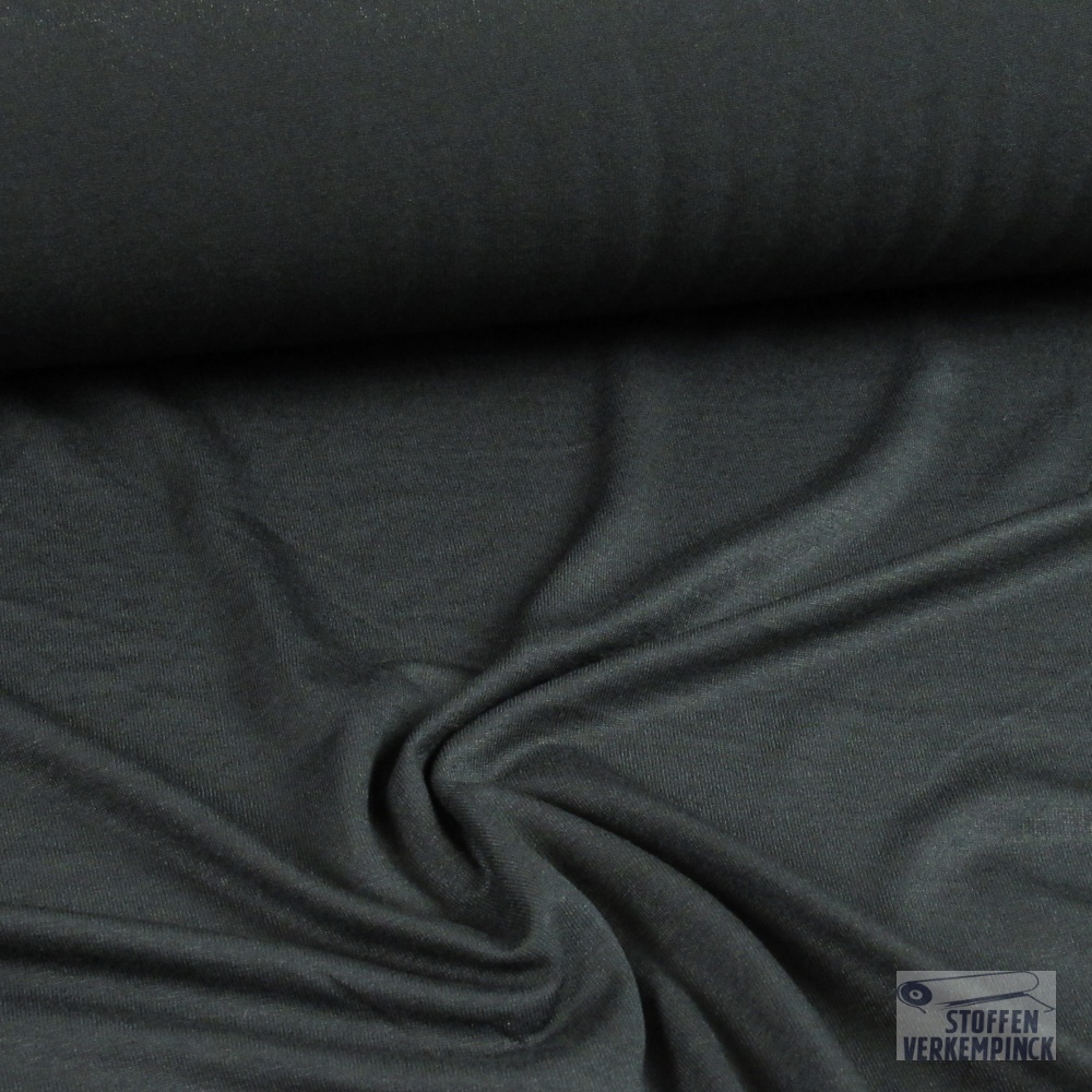 Zware Viscose Jersey Zwart 