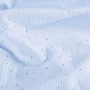 Polye./Katoen Strepen & Glitter Babyblauw