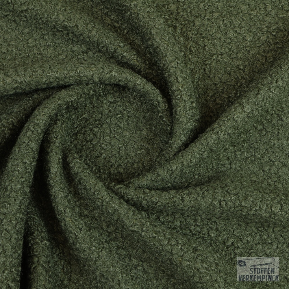 Curly Fleece Dark Khakigreen