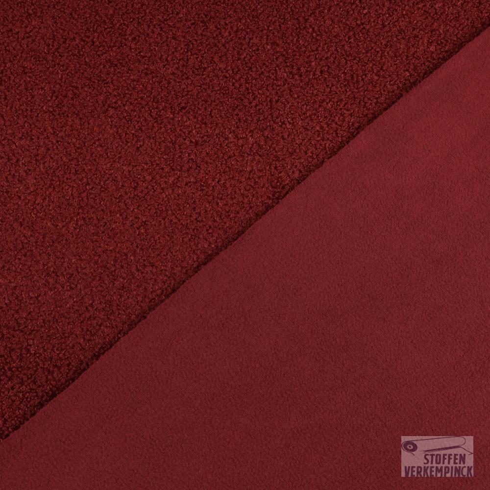 Teddy Fleece Double sided Wine
