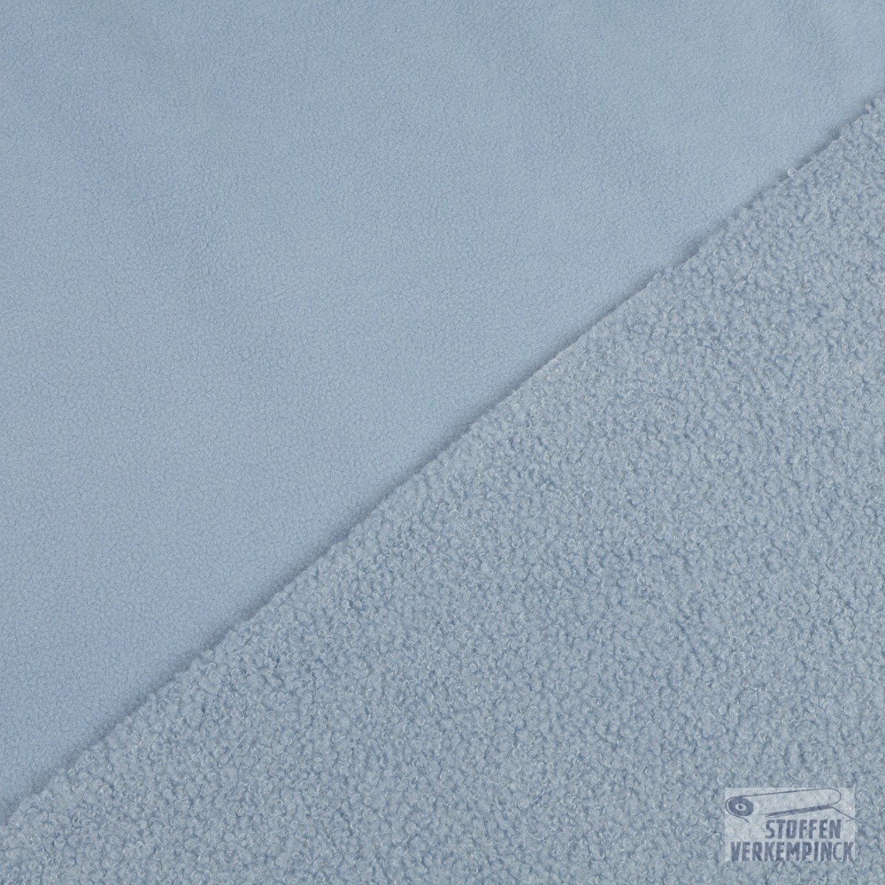 Teddy Fleece Double sided Dusty Blue
