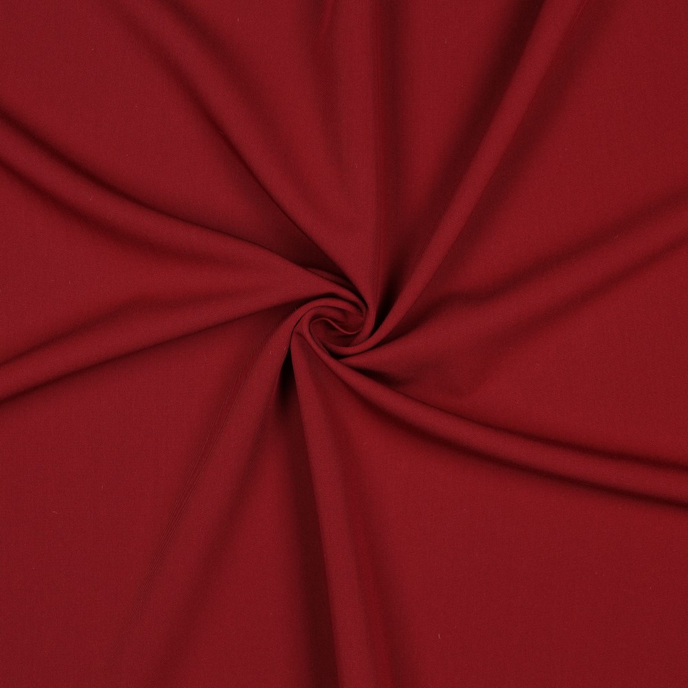 Breedtestretch Gabardine Donkerrood