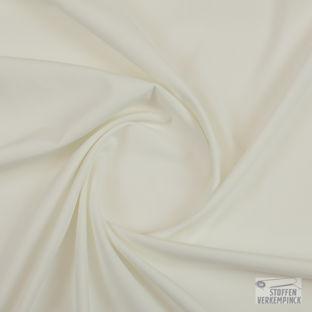 Viscose Uni Twill Stretch Off White