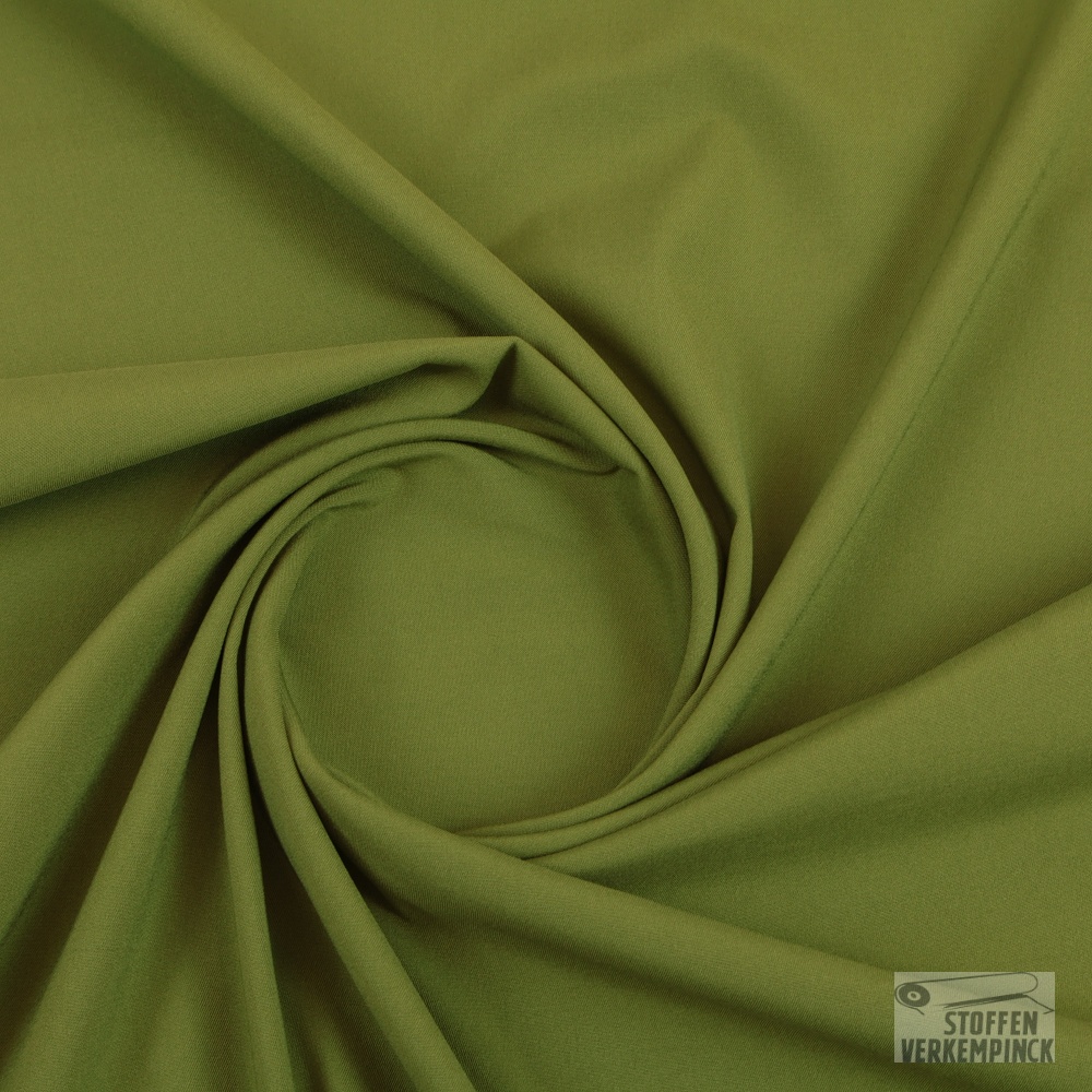 Viscose Uni Twill Stretch Olive