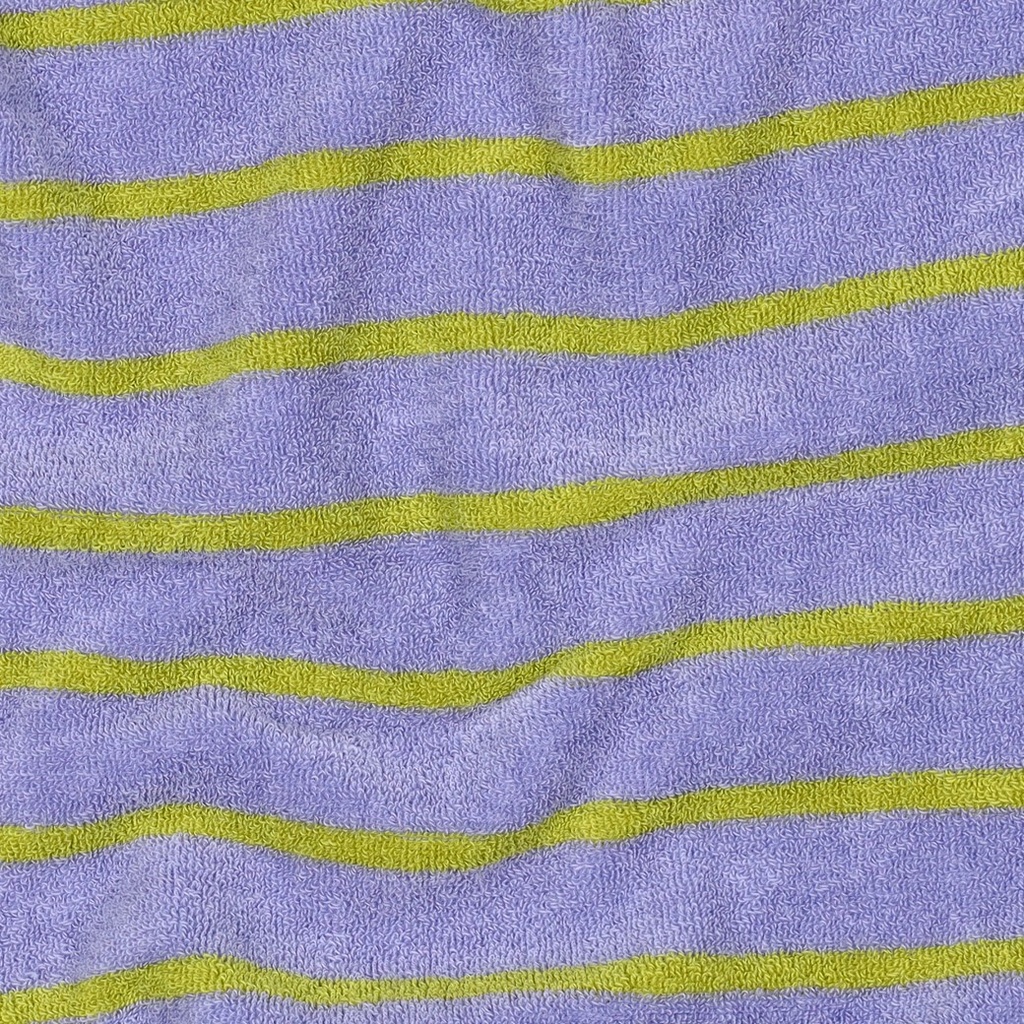 Stretch Badstof Yarn dyed Stripes Lilac/Lime