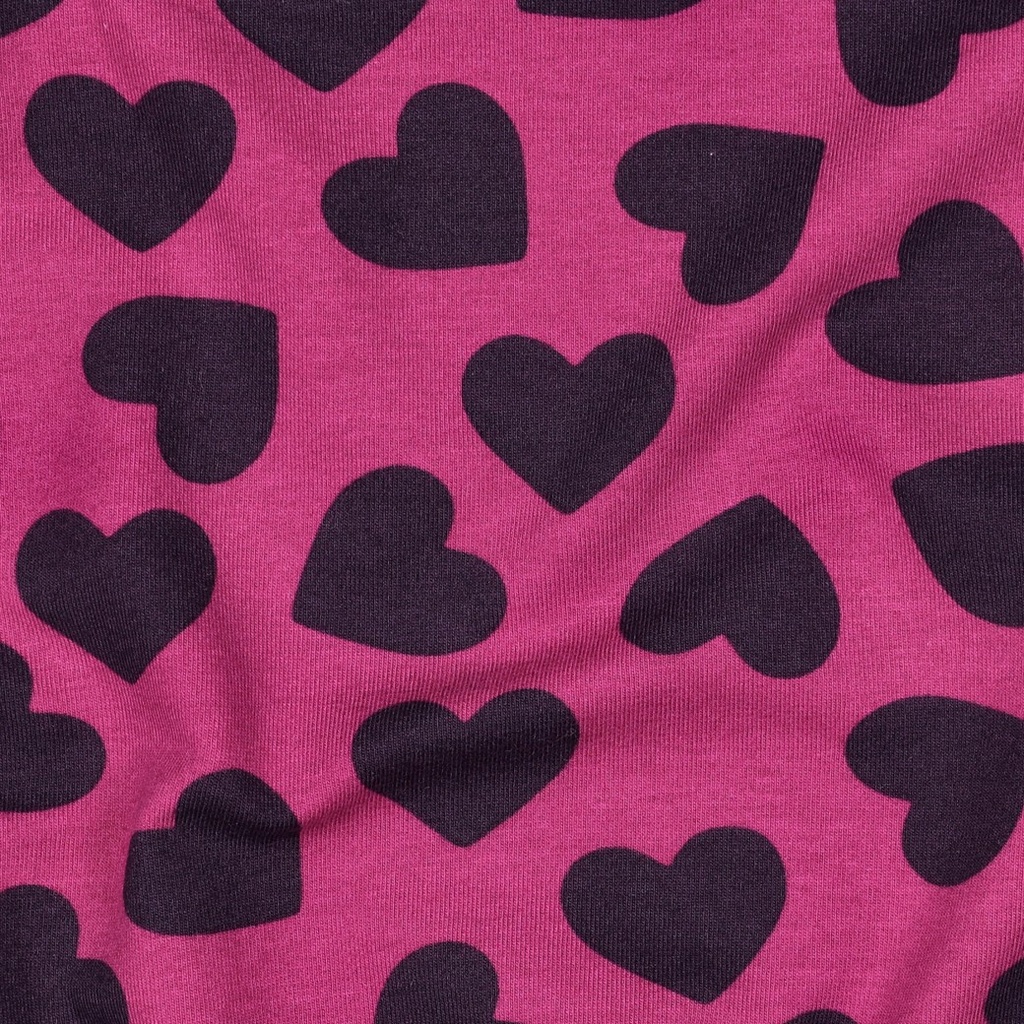 Soft Sweat Smaller Hearts Fuchsia