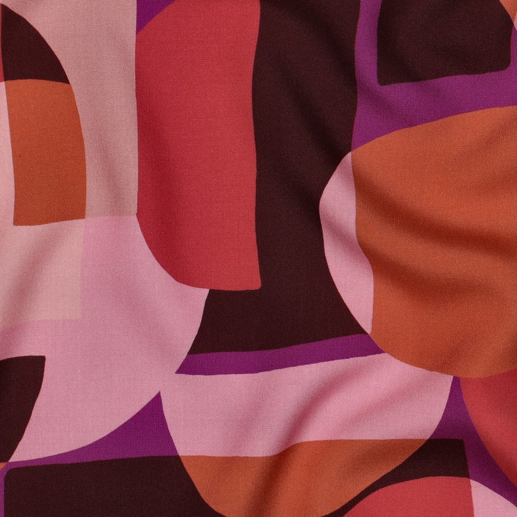 Lenzing Ecovero Abstract Pink