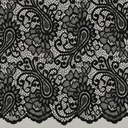 Lace two-side Scallop Black