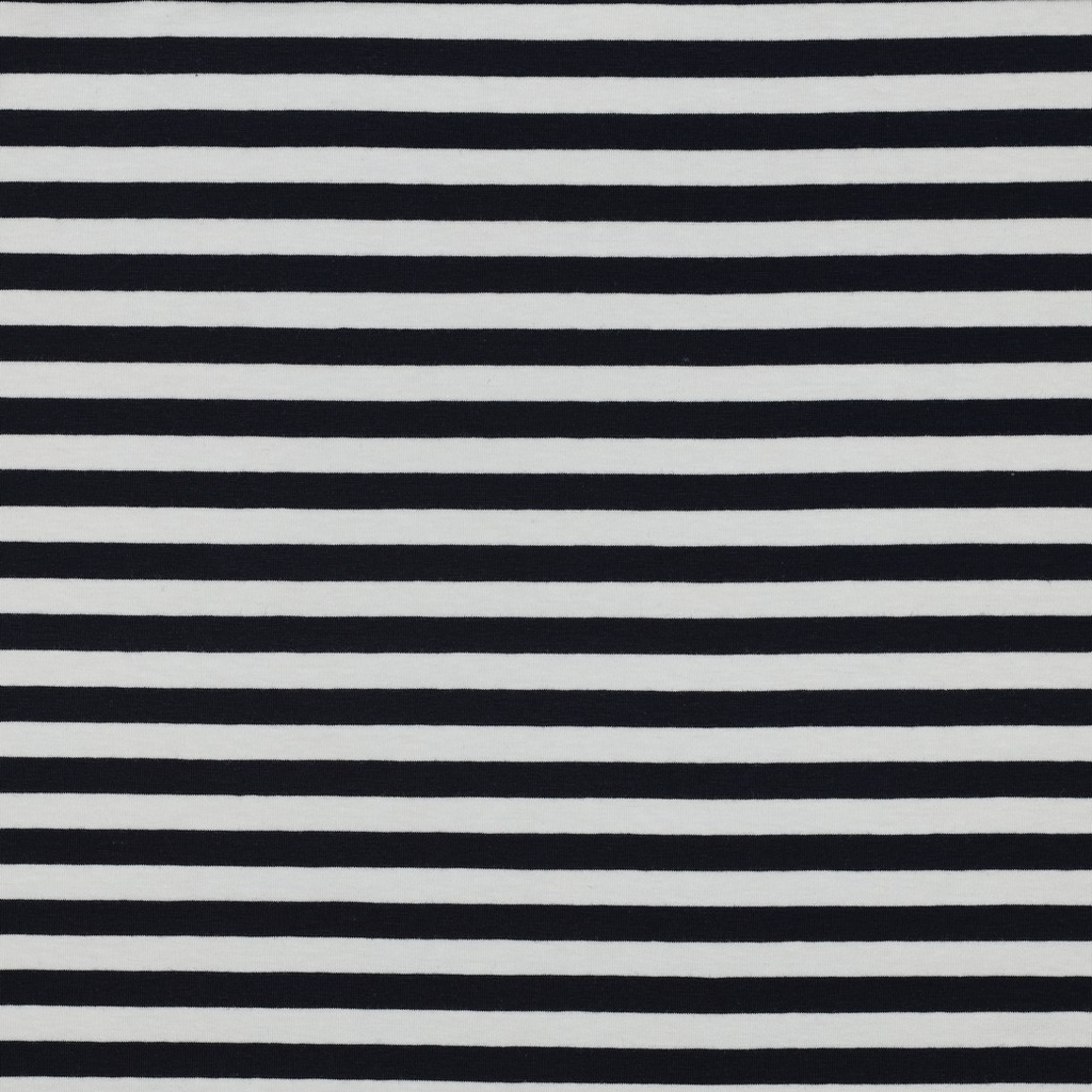 Jersey Katoen Ya. Dy. Stripes 1 cm. Navy
