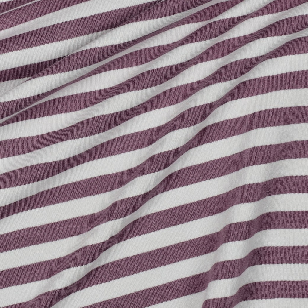 Jersey Katoen Ya. Dy. Stripes 1 cm. Purple