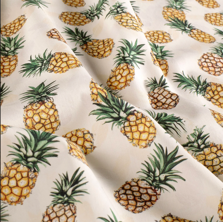 Poplin Digital Ananas