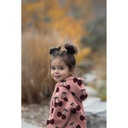 Teddy Jacquard Cherries Dark Rose