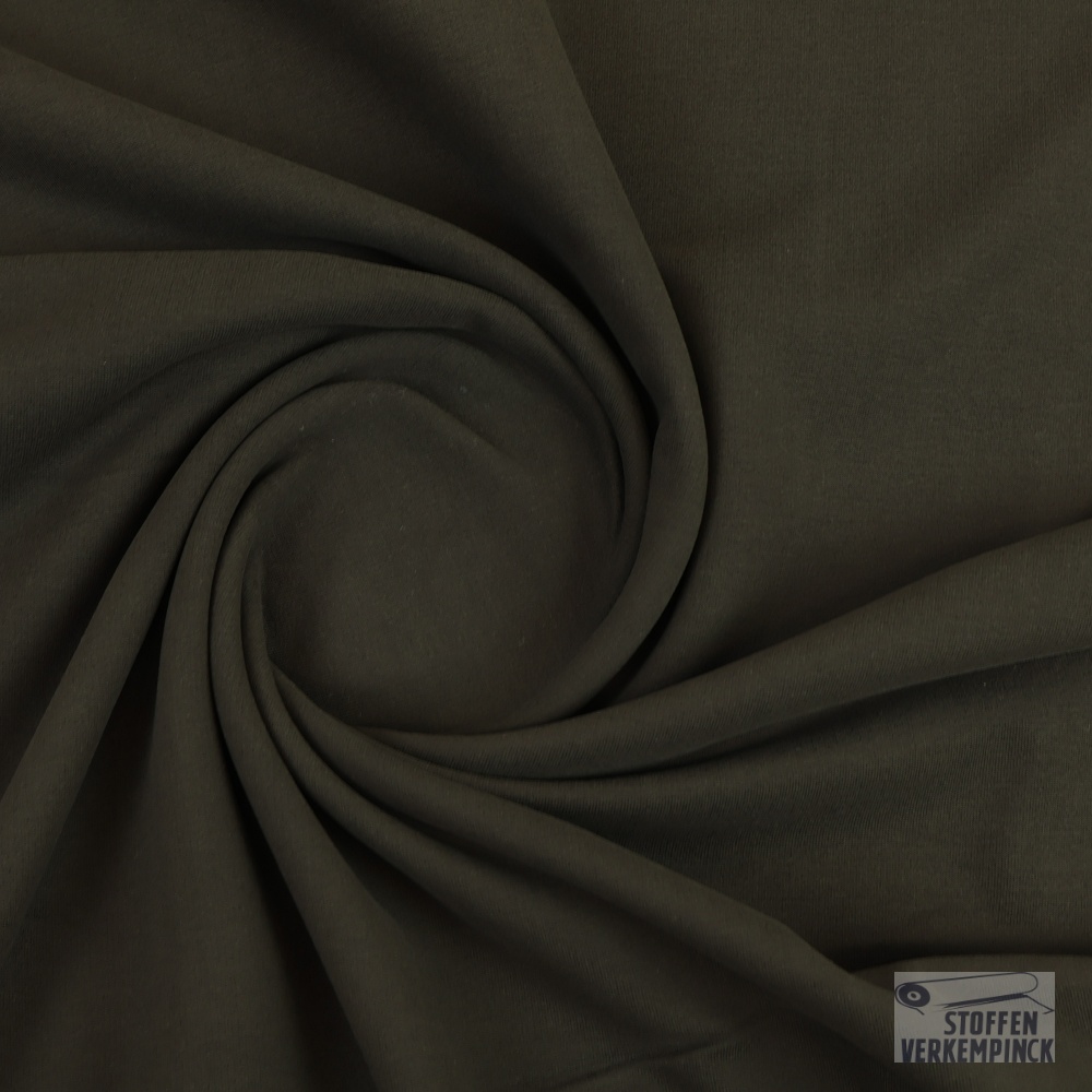 French Terry Brushed Jolieno Donker Bruin