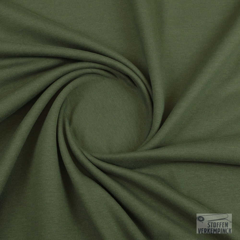 French Terry Brushed Jolieno Leger Groen