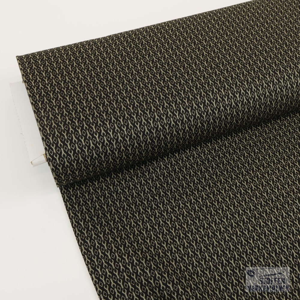 Jersey Jacquard Lurex Fantasy Black/Gold