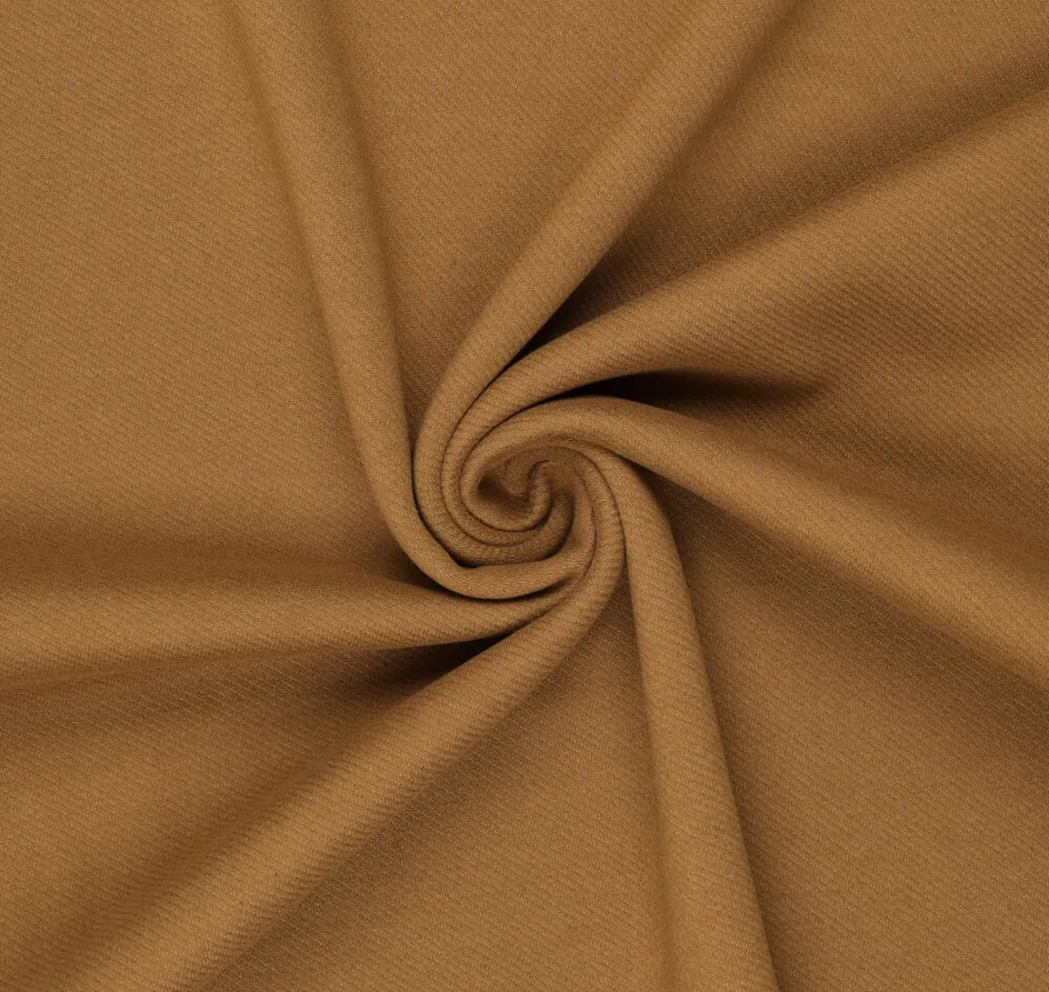 Mantelstof Knitted Cashmere Touch Caramel